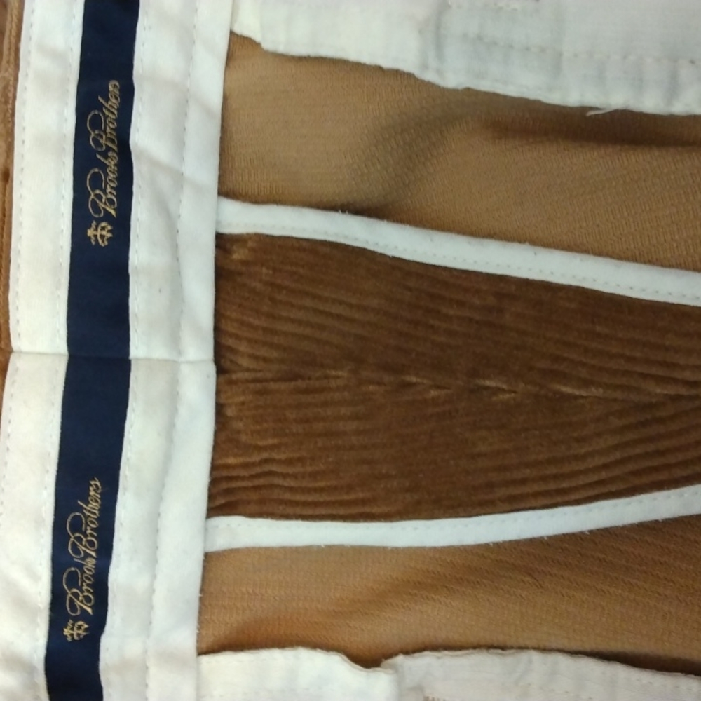 Brooks Brothers Tan Wide Wale Cotton Blend Corduroy Pants 37 - 28.5 - Picture 8 of 9